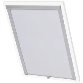 vidaXL Verdunklungsrollo Weiß SK08