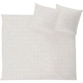 Hefel Opulence Kariert Beige 135 x 200 cm + 40 x 80 cm