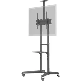 goobay Pro TV-Präsentationsständer 196,6 cm Schwarz Stahl