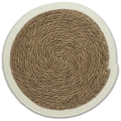 Tisch-Set Trava 90%Seegras/10%Raffia creme 0,7cm 38,0cmØ