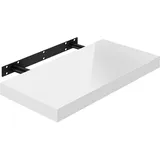 Woltu Wandregal Wandboard freischwebend Schweberegal Holz Board weiß 40x22.9x3.8cm