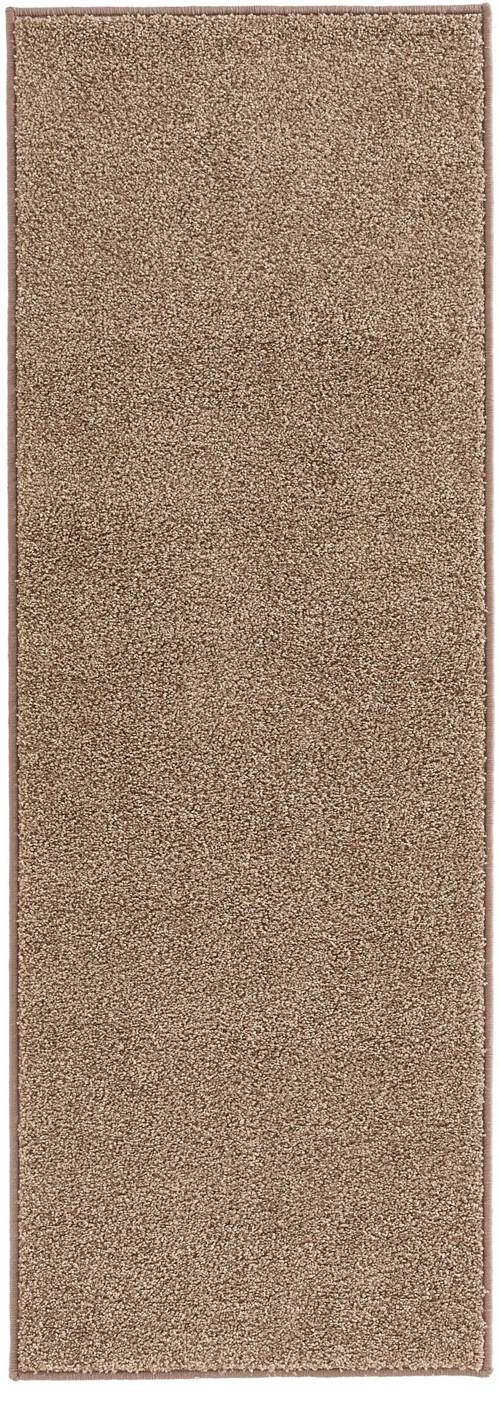 HANSE Home Teppich »Pure 100 Kurzflor«, rechteckig, 13 mm Höhe, Kurzflor, Unifarben, Läufer, Modern, Wohnzimmer, Kinderzimmer, Flur HANSE Home braun B: 80 cm   1 St.