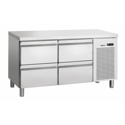 Bartscher Kühltisch S4-150, Kühltisch mit 4 gekühlten Schubladen, 1 Stück