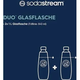 Sodastream Duo Glasflaschen 2 x 1 l