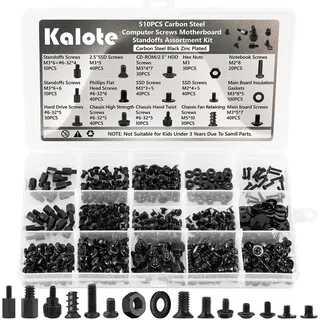Kalote PC Schrauben Set 510 Stk, Mainboard Abstandshalter Computer Kit
