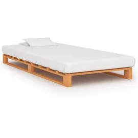 vidaXL Palettenbett 90 x 200 cm Braun