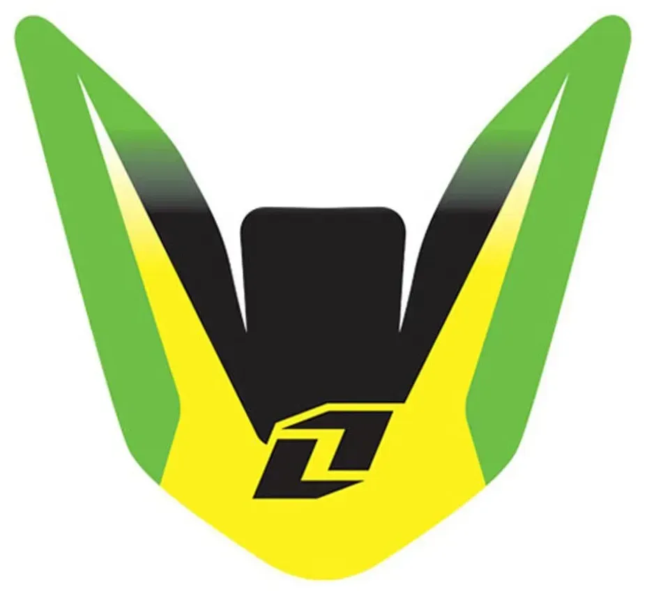 One Industries Kawasaki Kx 250f/kx 450f 06-08 Front Fender Grafik-kit - Green / Black / Yellow - One Size