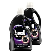 Perwoll Renew Schwarz (2x50 Waschladungen), Waschmittel für alle dunklen Farben, Feinwaschmittel stärkt die Fasern und verbessert die Farbintensität