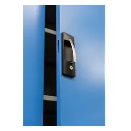 C+P CP Stahlschrank C 2000 Acurado 9460-000 S10694 lichtgrau, enzianblau 120,0 x 40,0 x 195,0 cm, aufgebaut