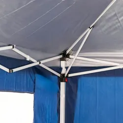Uniprodo Faltpavillon mit Dach und Seitenwänden - 2,95 x 5,9 m - wasserdichte Plane