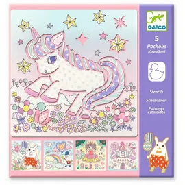 Djeco DJ08862 Schablonen: Kawaïland