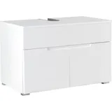 Stella Trading Waschbeckenunterschrank 80 x 54 x 46 cm weiß hochglanz