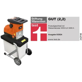 Primaster Elektro-Walzenhäcksler PMWH 3000 max. Aststärke Ø 45 mm