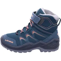 Lowa Maddox Warm GTX Mid Kinder Petrol/Rose 26
