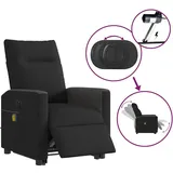 vidaXL Massagesessel mit Aufstehhilfe Stoff 86 x 100 x 86 cm Schwarz elektrisch