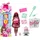 Barbie Party Unboxed Puppe und Accessoires, Haustier-Geburtstagsserie, Shimmerin’ Hearts-Set mit 10 Überraschungen, inklusive Farbwechseleffekt und Kuchendekoration, JFG71
