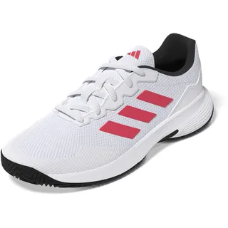 Adidas Herren Gamecourt 2.0 Tennis Shoes Tennisschuhe, FTWR White/Lucid red/core Black, 39 1/3