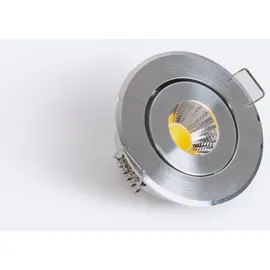 LEDKIA LED Downlight Einbaustrahler Rund COB CRI90 Ausschnitt Ø 45 mm Silber 4000K Neutralweiß