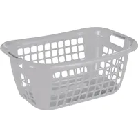 SUNWARE Wäschekorb Basic 48L silber 55 x 38 x 23 cm Boxen, Körbchen & Kisten