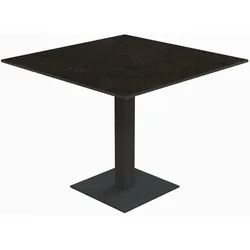 Klapptisch Bistro anthrazit quadratisch - 95 x 95 cm HPL Graphit-Design