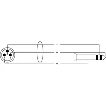Cordial CIM 1,5 MV XLR-Stecker - 6,35mm Klinken-Stecker 1,5m (XLR)