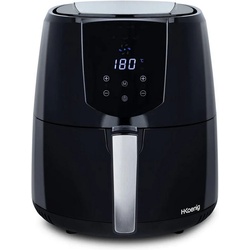 H.Koenig Heißluftfritteuse FRY800 Airfryer, Fritteuse ohne Öl, 4 Liter, 1400 W schwarz