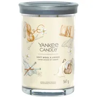 Yankee Candle Soft Wool & Amber Duftkerze 567 g beige