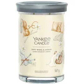 Yankee Candle Soft Wool & Amber Duftkerze 567 g beige
