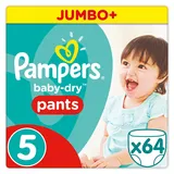 Pampers Baby-Dry Pants Größe 5, 11-18 kg, Windeln, 1er Pack (1 x 64 Stück)