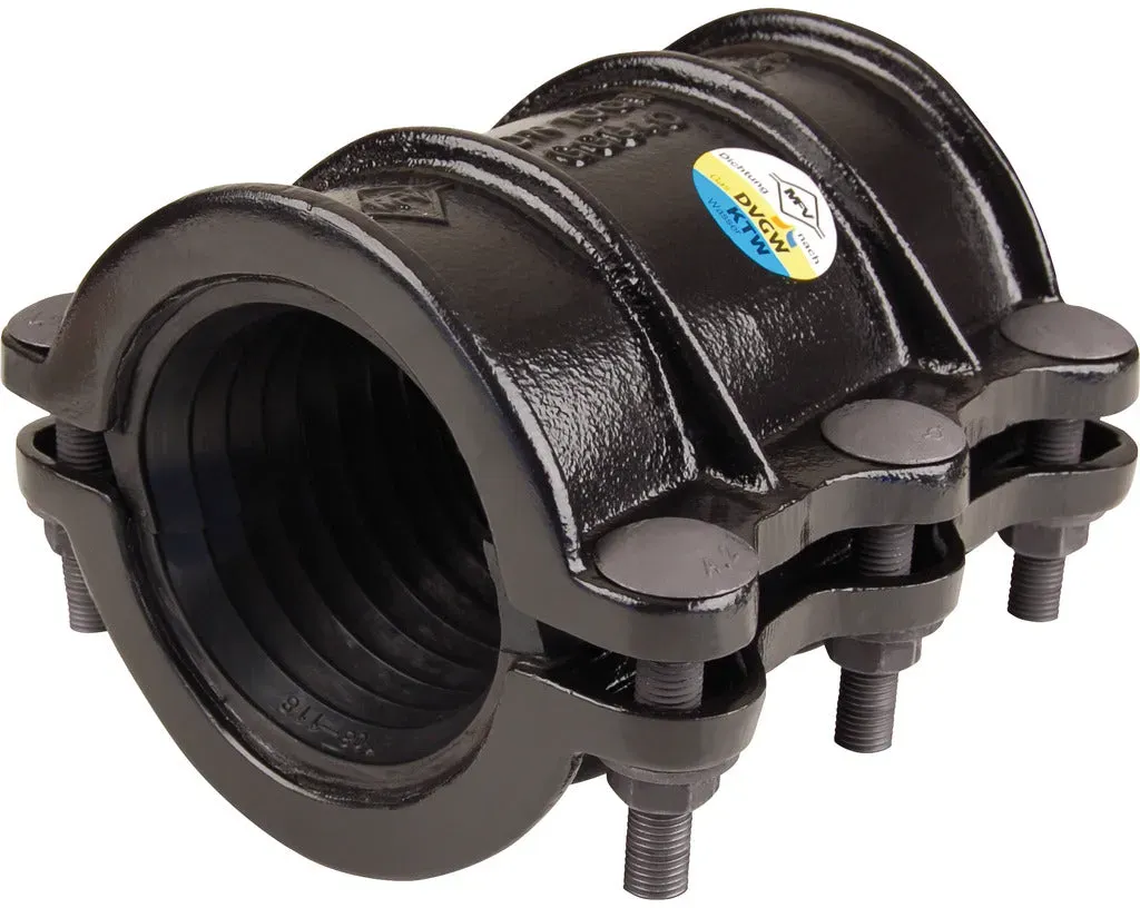 Zweiteilige Rohrbruch-Dichtschelle Typ 101 DW -  240 / 108 - 118 / 100