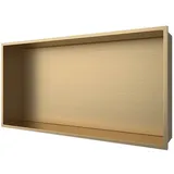 Aloni Wandnische Edelstahl Gold gebürstet rostfrei 300x600x100mm
