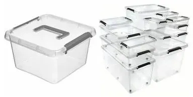 Preisvergleich Produktbild keeeper Aufbewahrungsbox/Clipbox Larissa, mit Griff, 6 Liter