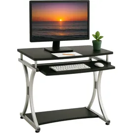 TECHLY Graphite Black Compact Pc Desk