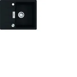 Franke Centro CNG 611-62 links Einbauspüle granit schwarz matt Excenterbetätigung 600 x 500 mm