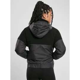 URBAN CLASSICS Ladies Sherpa Mix Pull Over Jacket - XS