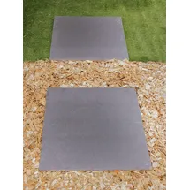 Terrassenplatte Feinsteinzeug grau 60 x 60 x 3 cm