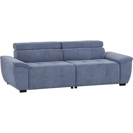exxpo - sofa fashion Big-Sofa weicher Bezugstoff 2-Sitzer Blau