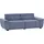 exxpo - sofa fashion Big-Sofa weicher Bezugstoff 2-Sitzer Blau