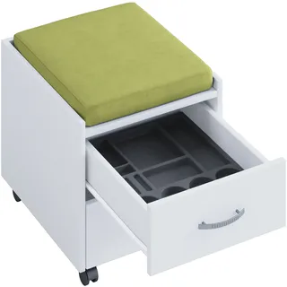 nonjoo. Offiice Container Set "Qubik-white" mit Sitzkissen versch. Farben