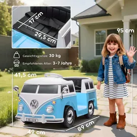 aiyaplay Kinder Elektroauto 12V Volkswagen blau (1-tlg)