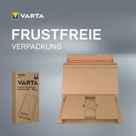 Varta Power Bank 10000 mAh, Power on Demand, 1x USB A und 2x USB C