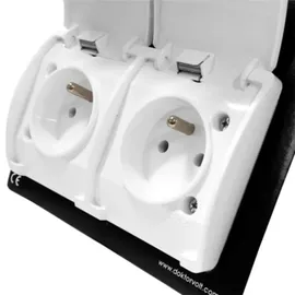 Doktorvolt Doppelsteckdose IP44 Weiß 2 St.