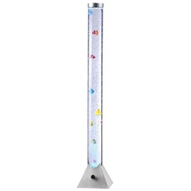 ETC Shop RGB LED Steh Leuchte Deko Fisch Sprudel Säule Farbwechsel Stand Lampe