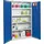 stumpf metall Stumpf Umweltschrank BP-4 lichtgrau / enzianblau + 4 Auffangwannen durchgehend - 7598074