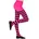Kniestrümpfe 1 Paar Pink/Schwarz 35