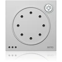 Ritto 1876020 Portier Türsprechmodul mit Lichttaste, silber