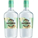 HARDENBERG Gin I London Dry Gin I leichter und frischer Geschmack nach Wacholder und Yuzu I 37,5% vol. I 0,7 l (Packung mit 2)