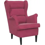 vidaXL Sessel 64 x 96 x 90 cm Weinrot Samt