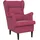 vidaXL Sessel 64 x 96 x 90 cm Weinrot Samt