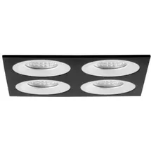 Brumberg Einbaumodul 4-fach quadratisch schwarz struktur / weiss struktur
